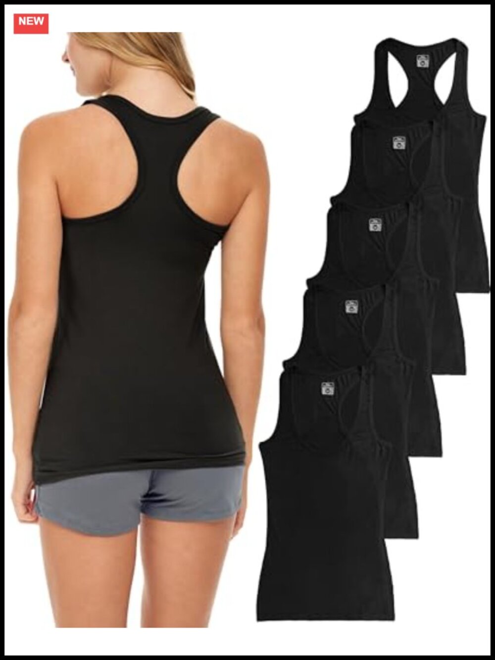 Women's Racerback Tank Tops Cotton Spandex Sleeveless Workout Yoga